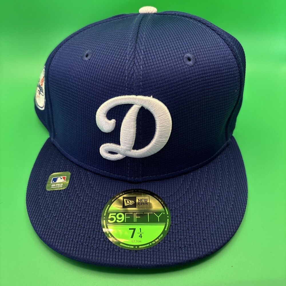 New Era LA Dodgers 2024 Batting Practice 59Fifty Fitted Hat 7 1/4 Script D New